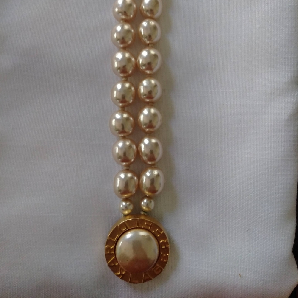 Karl Lagerfeld vintage pearl bracelet - Picture 2 of 7